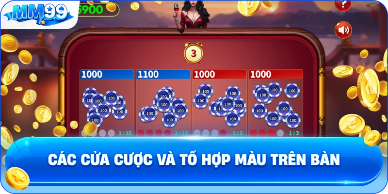 Các Cửa Cược Và Tổ Hợp Màu Trên Bàn